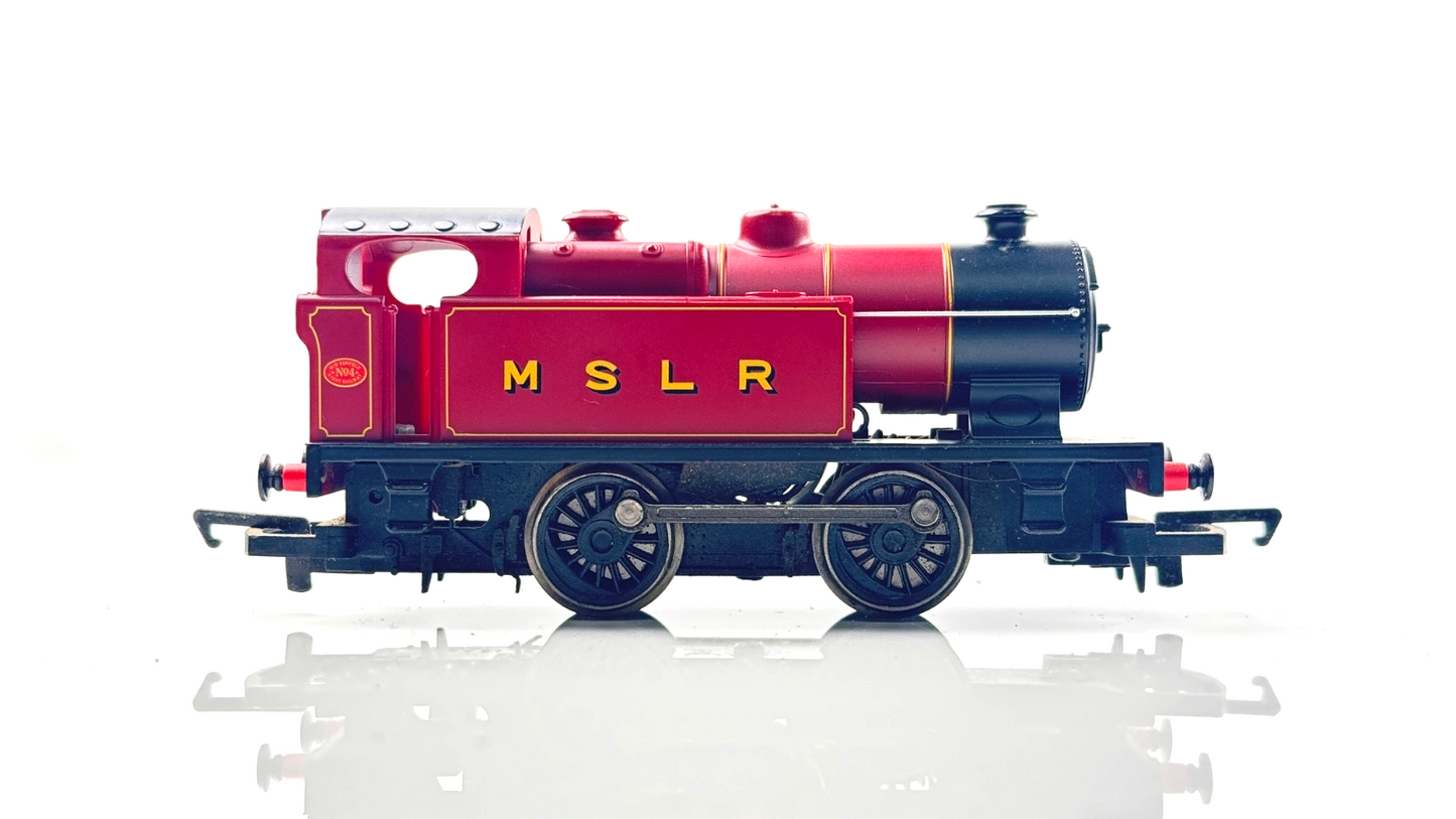 HORNBY 00 GAUGE - MSLR MAROON 0-4-0 INDUSTRIAL TANK LOCOMOTIVE NO.4 - UNBOXED