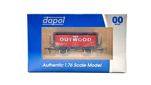 DAPOL 00 GAUGE - OUTWOOD COLLIERY COMPANY WAGON NO.644 (LIMITED EDITION)