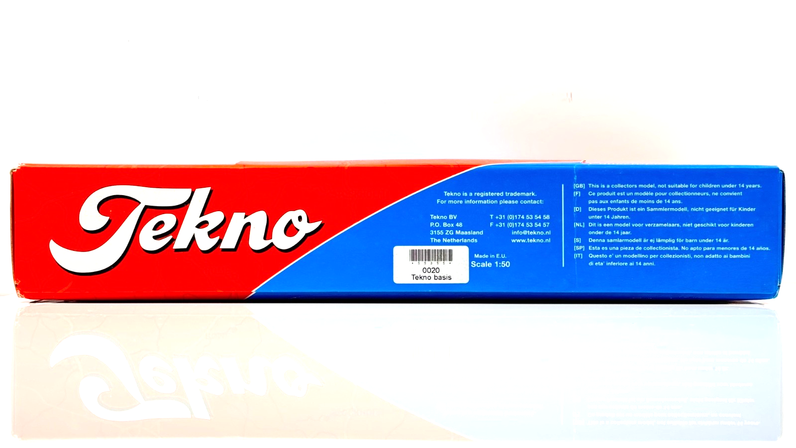 WSI/TEKNO 1/50 SCALE - VOLVO FH3 4X2 GLOBE 700 & WHITE CURTAINSIDE SEMI TRAILER