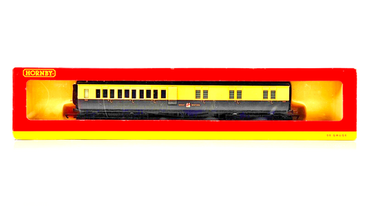 HORNBY 00 GAUGE - R4223 - GWR GREAT WESTERN CLERESTORY BRAKE COACH 3325 - BOXED