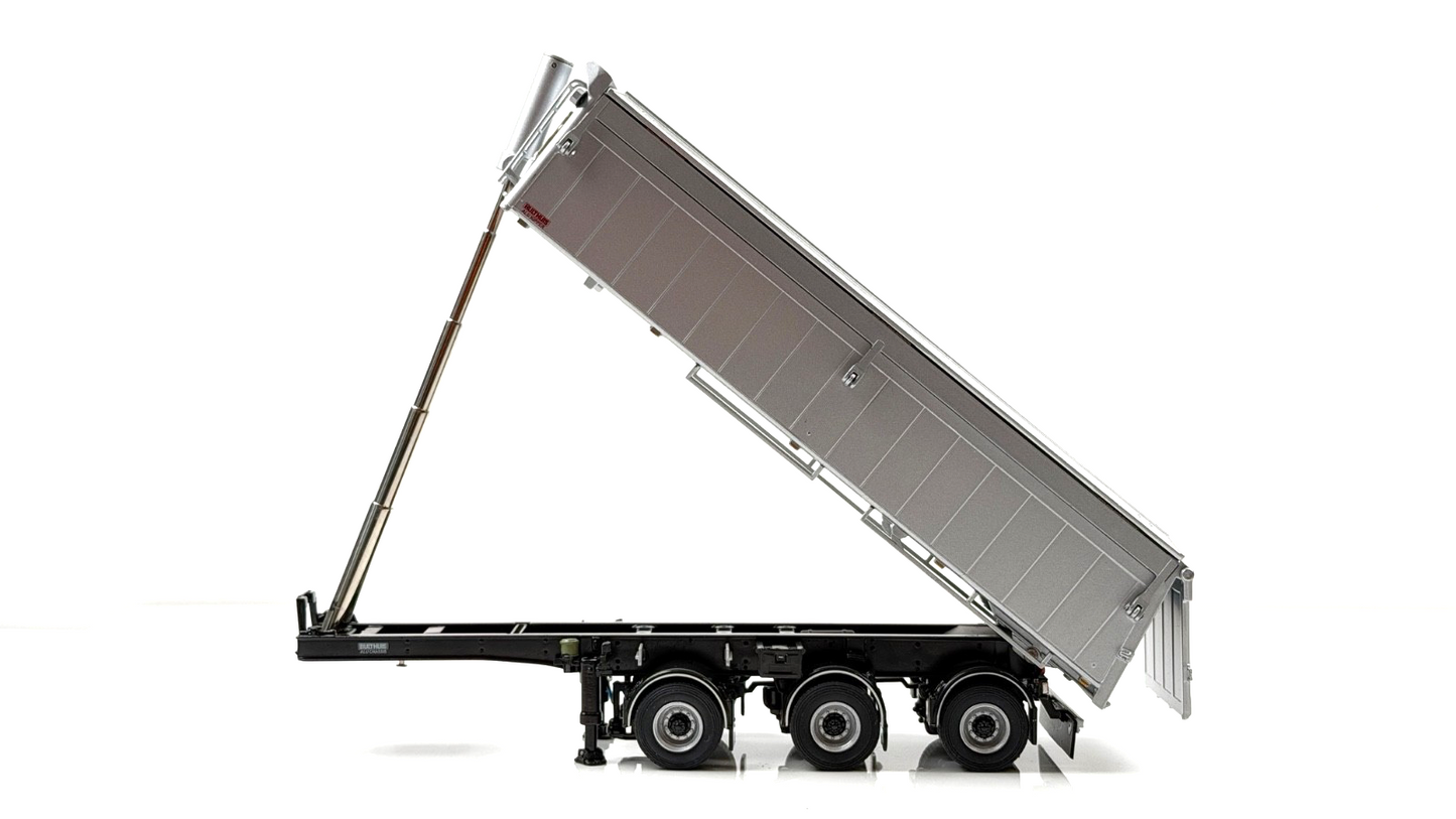 WSI 1/50 SCALE - 03-1003 - 3 AXLE ASPHALT TIPPER TRUCK SILVER BOXED