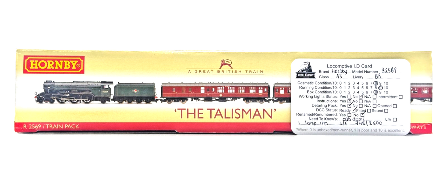 HORNBY 00 GAUGE - R2569 - THE TALISMAN CLASS A3 SANDWICH TRAIN PACK LTD EDITION