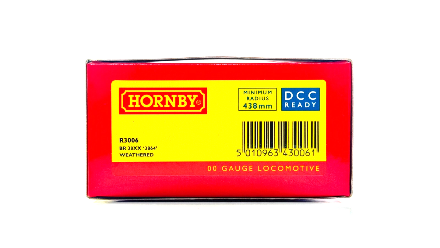 HORNBY 00 GAUGE - R3006 - BR BLACK 38XX LOCOMOTIVE '3864' WEATHERED - BOXED