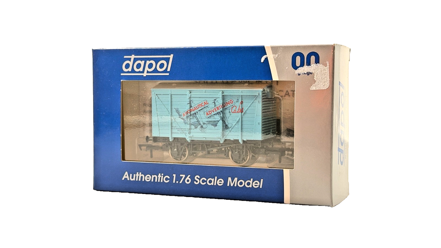 DAPOL 00 GAUGE - AERONAUTICAL ADVERTISING CO BIGGLESWADE WAGON (LIMITED EDITION)