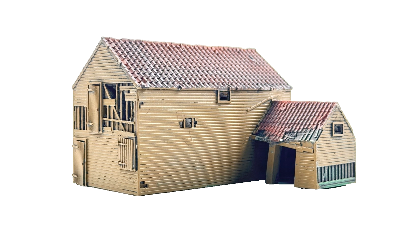 HORNBY 00 GAUGE SKALEDALE - R7379 - DERELICT FARM BUILDING (ENHANCED) - BOXED