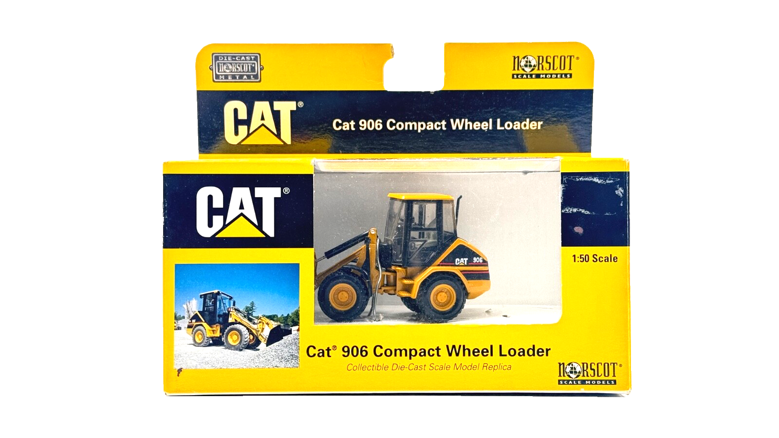 NORSCOT 1/50 SCALE - 55125 - CAT 906 COMPACT WHEEL LOADER - BOXED