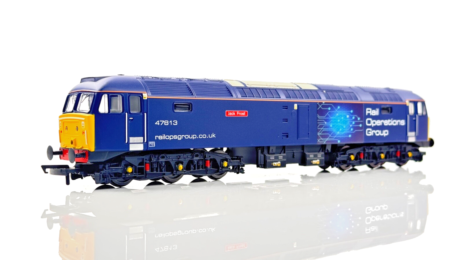 HORNBY 00 GAUGE - R30042TTS - CLASS 47 ROG 47813 JACK FROST DCC TTS SOUND BOXED