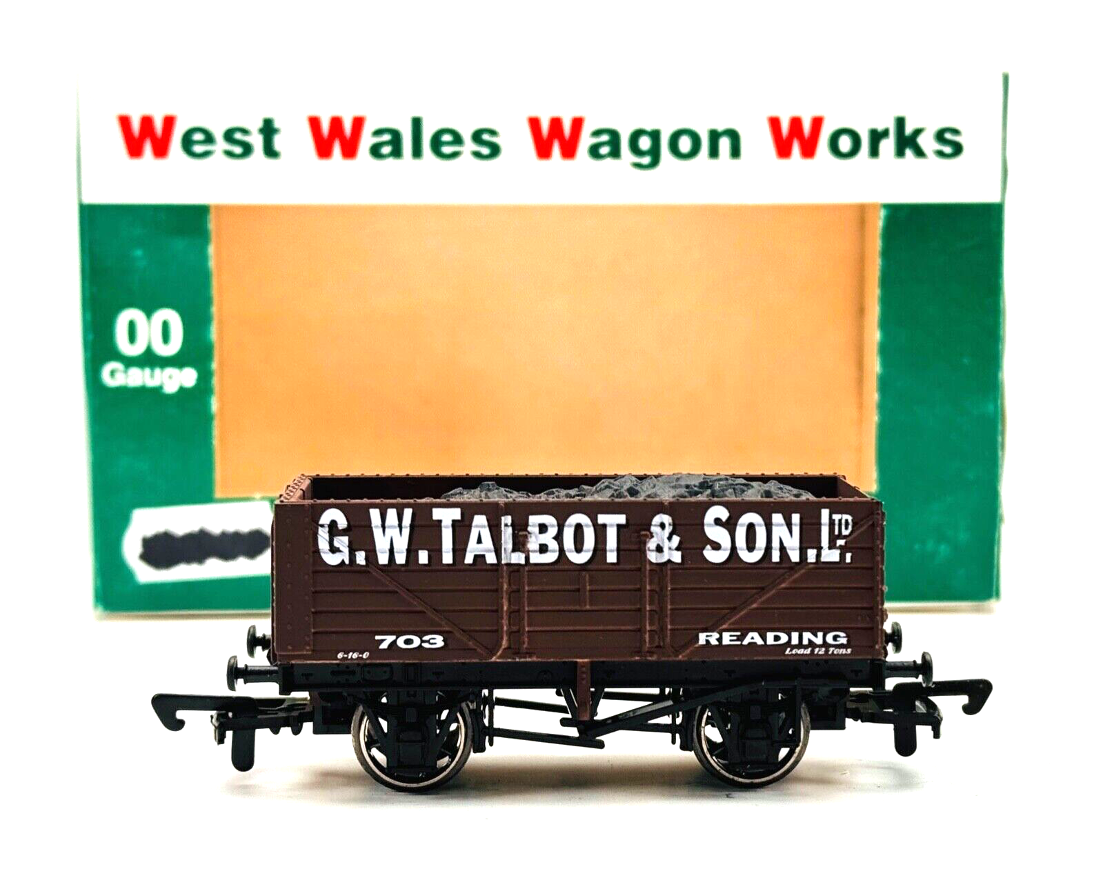 DAPOL 00 GAUGE - G.W TALBOT & SON READING PLANK WAGON NO.703 (LIMITED EDITION)