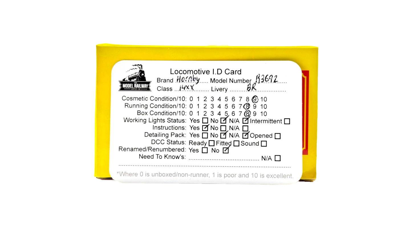 HORNBY 00 GAUGE - R3692 - BR GREEN 0-4-2T CLASS 14XX TANK LOCOMOTIVE 1424 BOXED