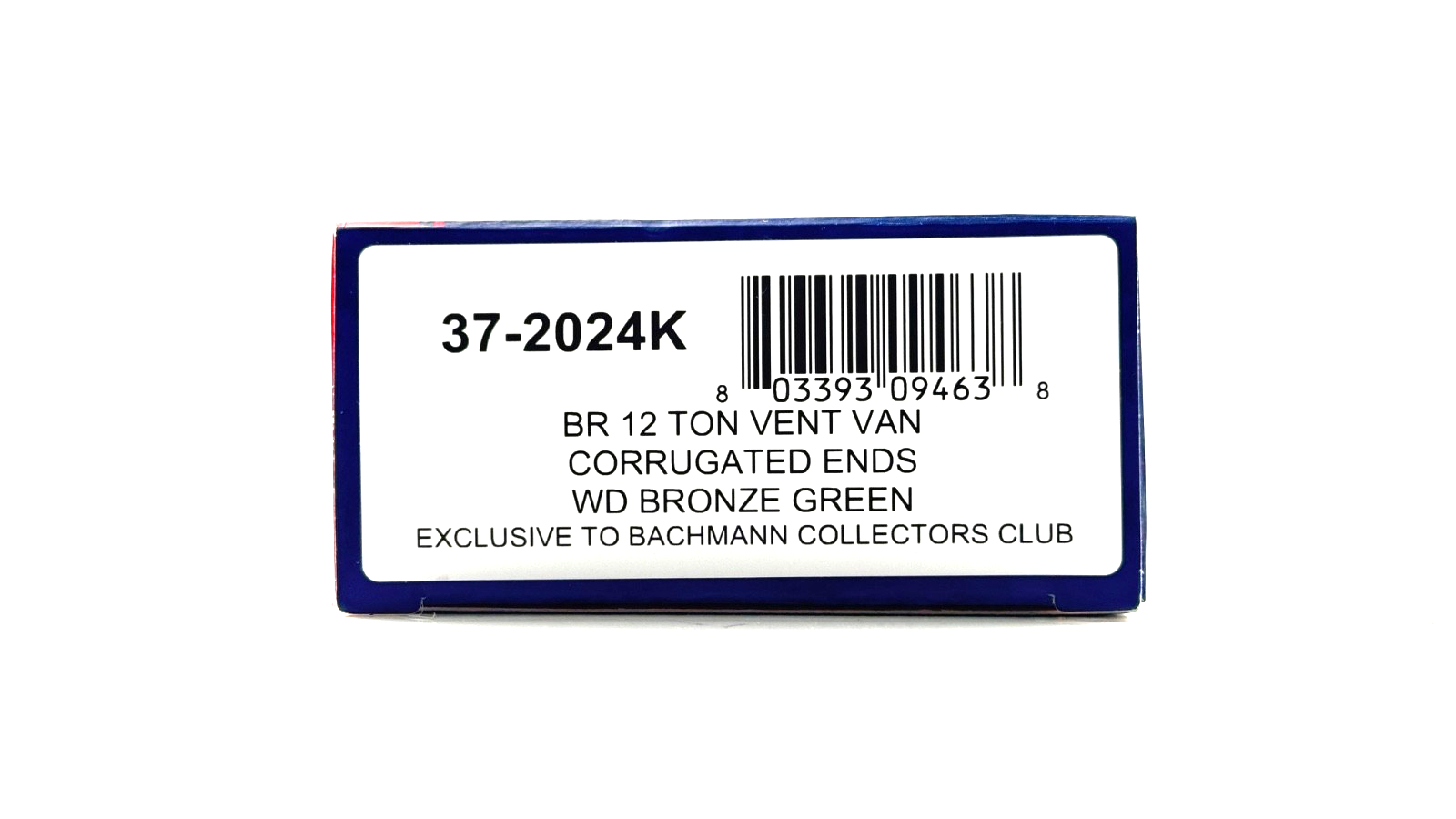 BACHMANN 00 GAUGE - 37-2024K - BR 12 TON VENT VAN CORRUGATED END WD BRONZE GREEN