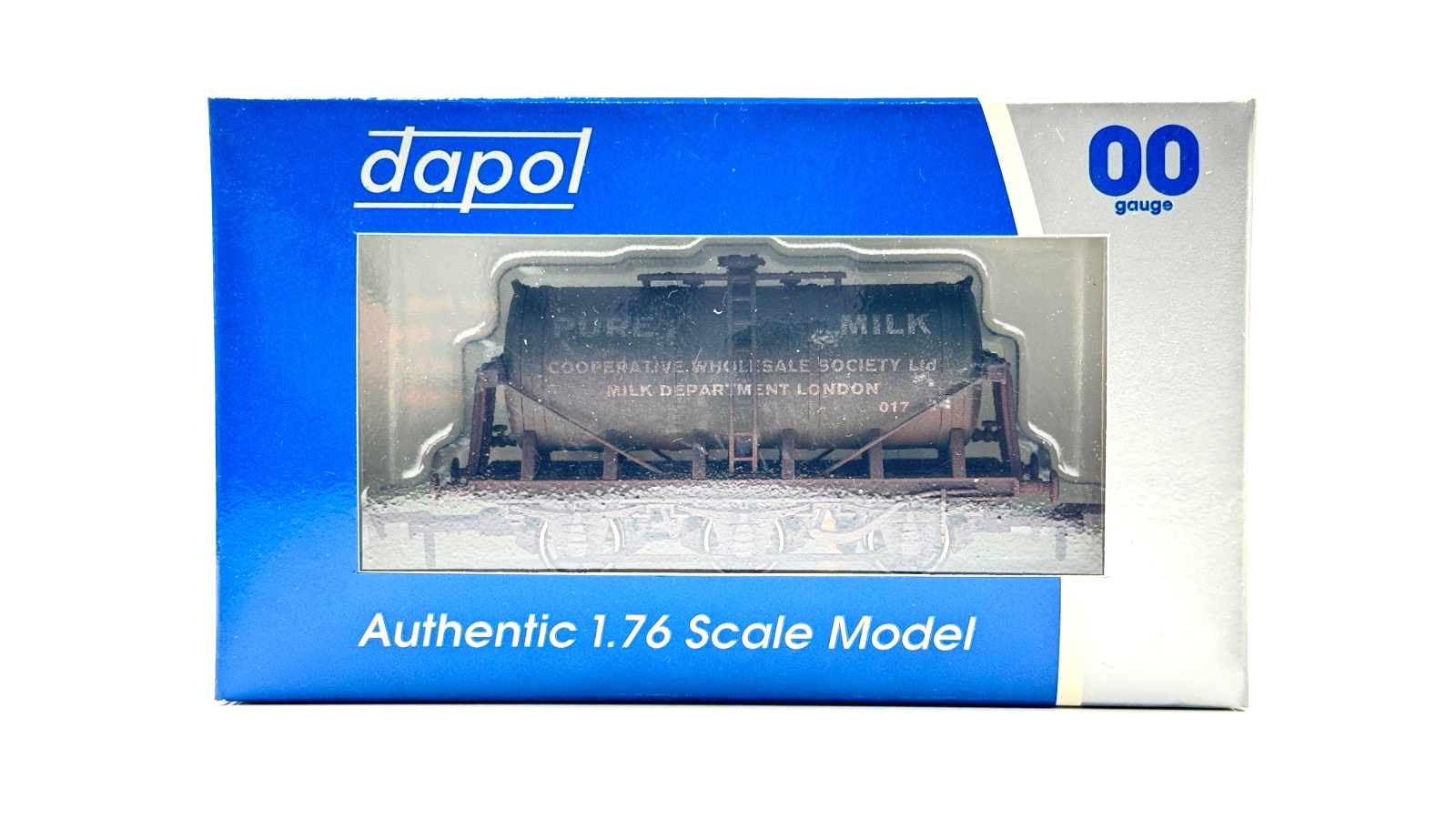 DAPOL 00 GAUGE - PURE MILK COOPERATIVE WHOLESALE TANKER 017 W (LIMITED EDITION)