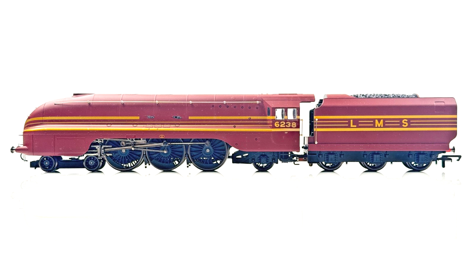 HORNBY 00 GAUGE - LMS MAROON 4-6-2 CORONATION PART RENAMED/NUMBERED 6238 - NQP