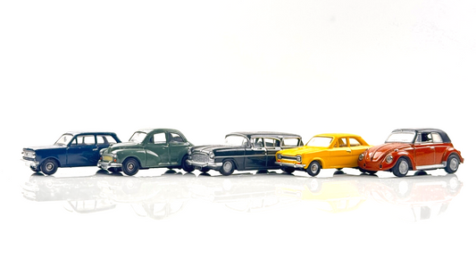 OXFORD DIECAST/EQUIVALENT 1/76 SCALE - 5 X ASSORTED PASSENGER VEHICLES - UB