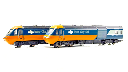HORNBY 00 GAUGE - R069 - INTERCITY 125 BLUE YELLOW HST POWER/DUMMY CARS - BOXED