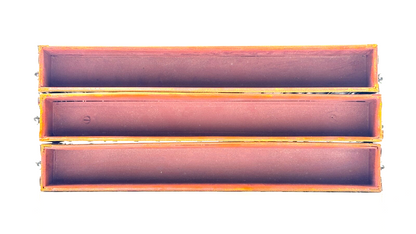 KIT BUILT 00 GAUGE - RAKE OF 3 EWS MAROON/GOLD MBA OPEN BOX WAGONS UNBOXED