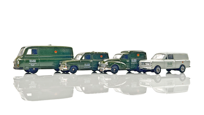 CORGI TRACKSIDE 1/76 VEHICLES - POST OFFICE TELEPHONES GREEN FLEET X 4
