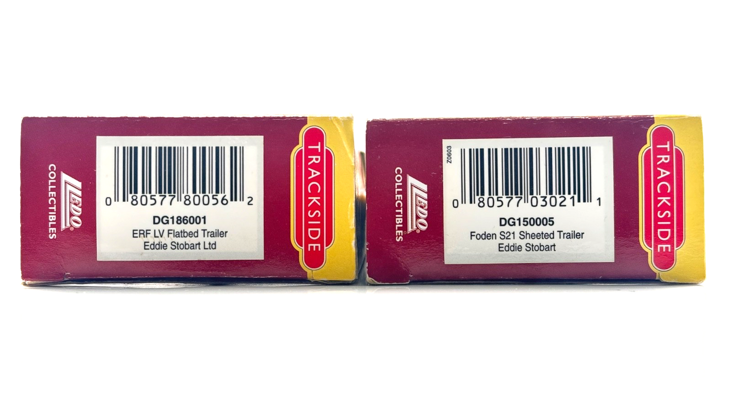TRACKSIDE 1/76 SCALE - DG150005/DG186001 - EDDIE STOBART HAULAGE LORRIES X 2