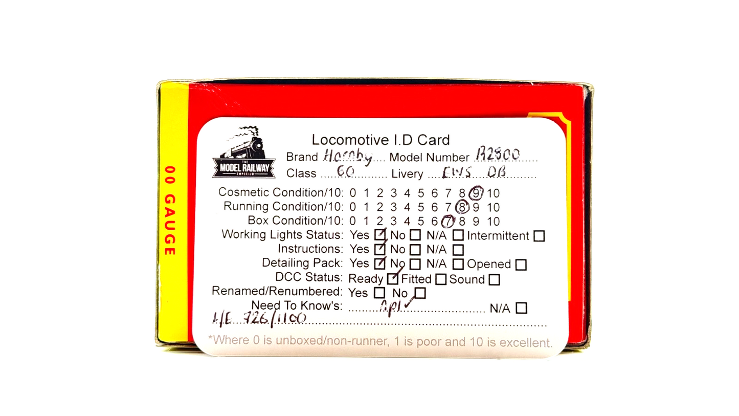 HORNBY 00 GAUGE - R2800 - CLASS 60 EWS DB SCHENKER TEENAGE SPIRIT LIMITED ED