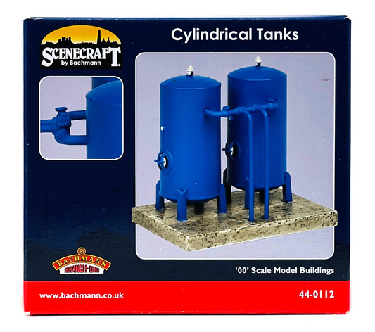BACHMANN 00 GAUGE SCENECRAFT 44-0112 - CYLINDRICAL TANKS - NEW BOXED