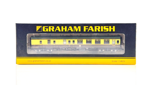 GRAHAM FARISH N GAUGE - 374-189 - MK1 BSK BRAKE SECOND CHOCOLATE CREAM - BOXED