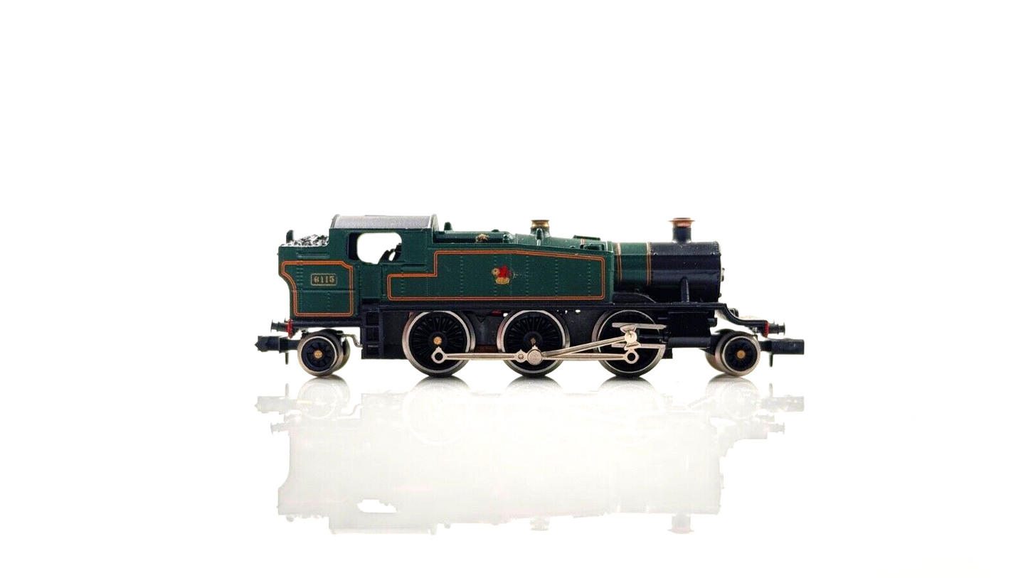 GRAHAM FARISH N GAUGE - NO.1605 - PRAIRIE TANK BR GREEN 6115 - BOXED
