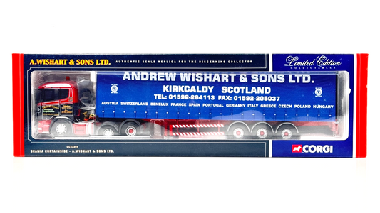 CORGI 1/50 SCALE - CC12201 - SCANIA CURTAINSIDE A WISHART & SONS - SPARES