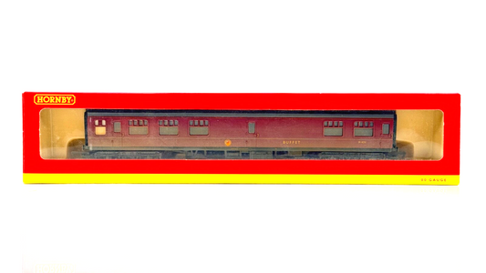 HORNBY 00 GAUGE - R4203A - BR MK1 BUFFET COACH MIDLAND REGION M1820 WEATHERED