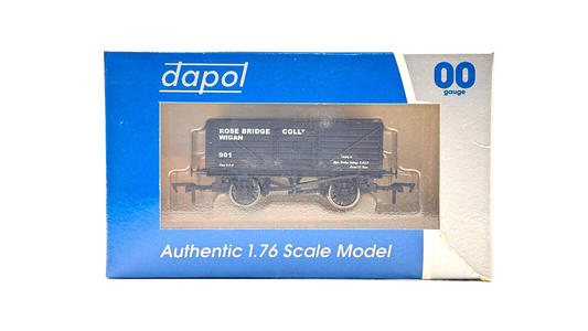 DAPOL 00 GAUGE - ROSE BRIDGE COLLIERY WIGAN WAGON NO.901 (LIMITED EDITION)