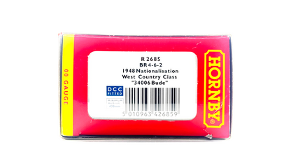 HORNBY 00 GAUGE - R2685 - BR 4-6-2 1948 NATIONALISATION WEST COUNTRY 34006 BUDE