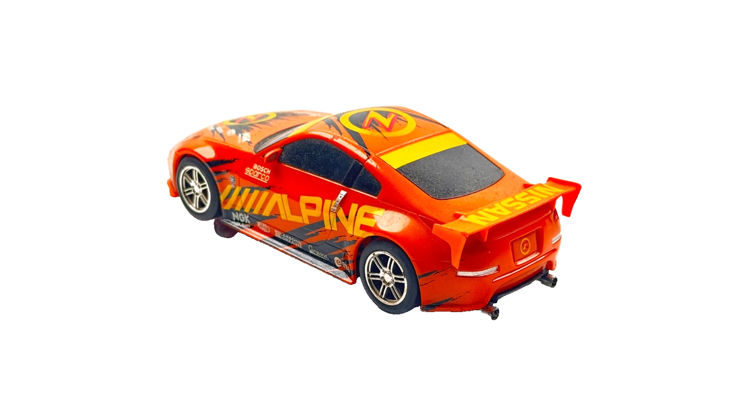 SCALEXTRIC 1/32 SCALE - NISSAN 350Z ALPINE ORANGE DRIFT CAR - UNBOXED