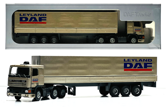 EARLY TEKNO 1/50 - DAF 95 'LEYLAND DAF' COVERED DIECAST ARTICULATED LORRY BOXED