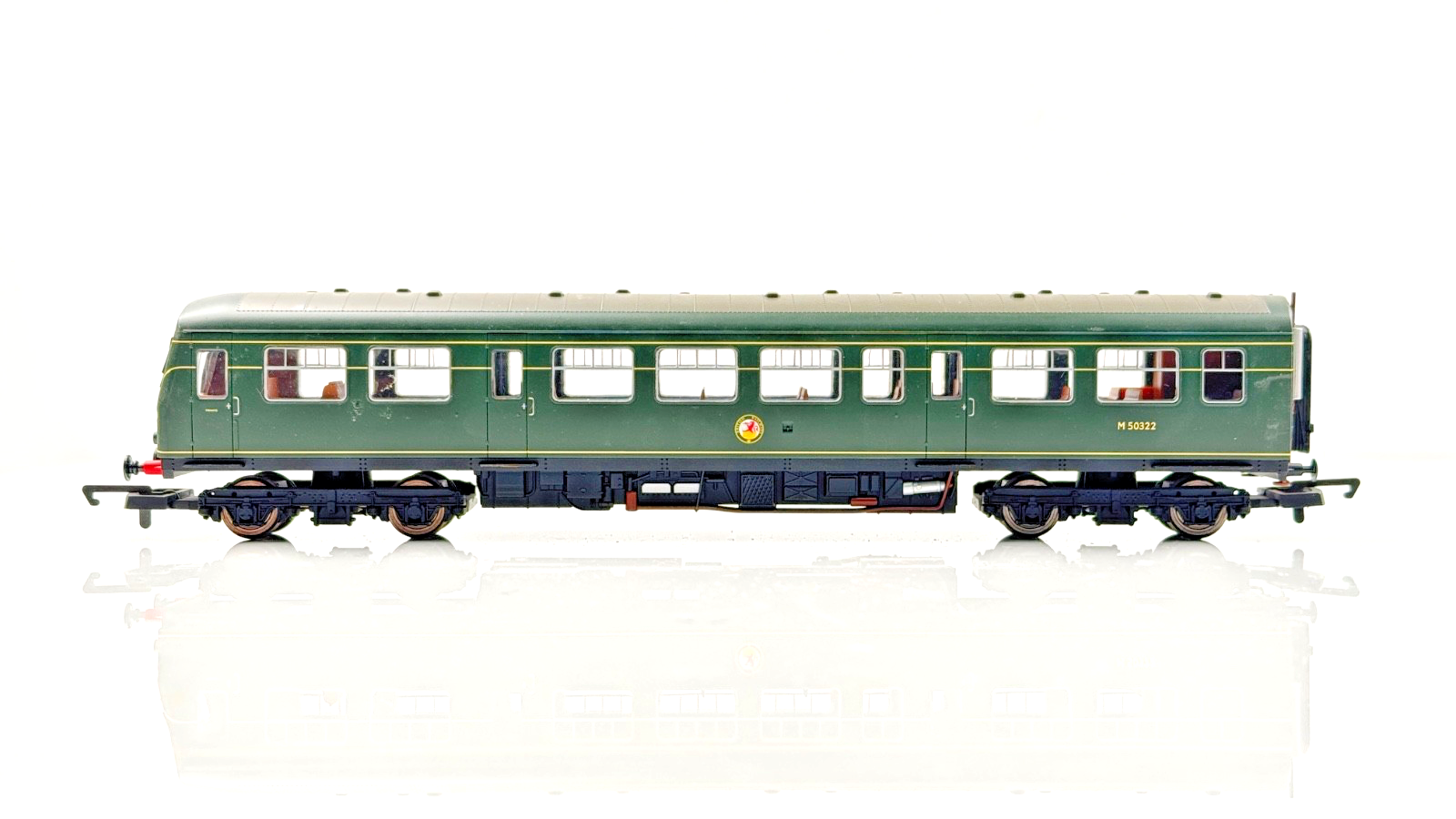 HORNBY 00 GAUGE - R2578 - CLASS 101 BRITISH RAIL BR GREEN 3 CAR DMU - UNBOXED