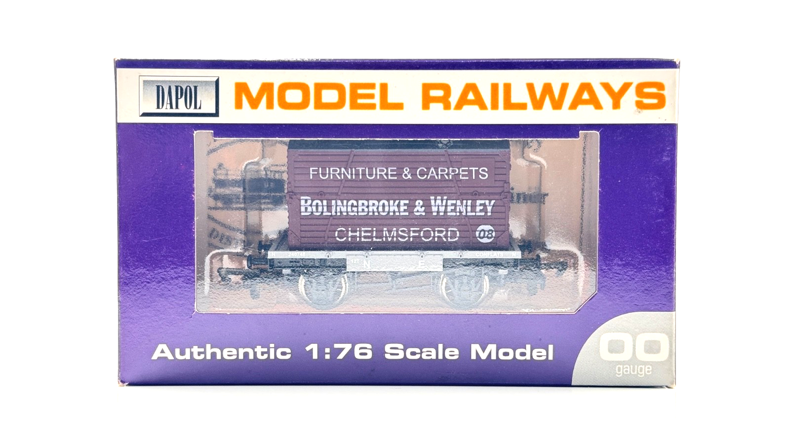 DAPOL 00 GAUGE - BOLINGBROKE & WENLEY CHELMSFORD CONFLAT WAGON (LIMITED EDITION)