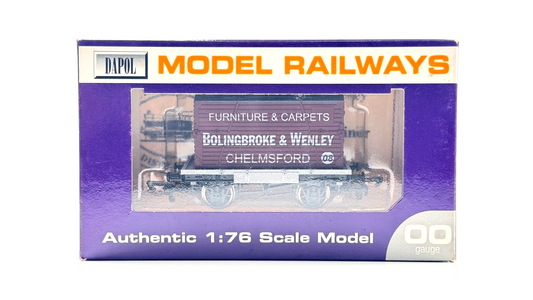 DAPOL 00 GAUGE - BOLINGBROKE & WENLEY CHELMSFORD CONFLAT WAGON (LIMITED EDITION)