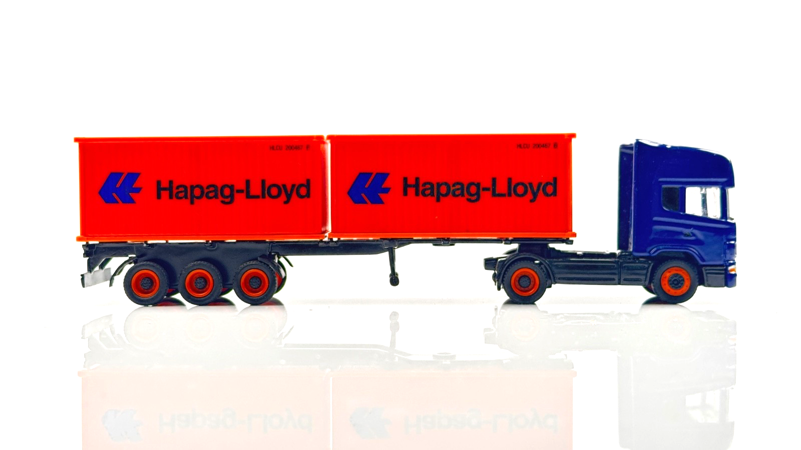 SCHUCO 1/87 SCALE - HAPAG LLOYD CONTAINER LADEN LORRY - UNBOXED