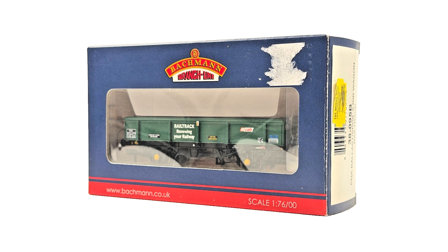 BACHMANN 00 GAUGE - 38-095B - 34 TON PNA BALLAST SPOIL 5 RIB WAGON RAILTRACK