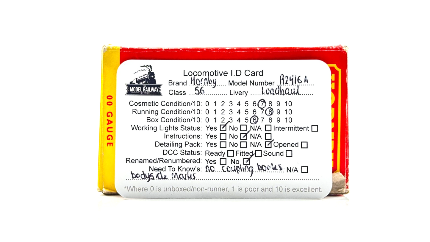 HORNBY 00 GAUGE - R2416A - CLASS 56 DIESEL 56083 LOADHAUL ORANGE/BLACK - BOXED