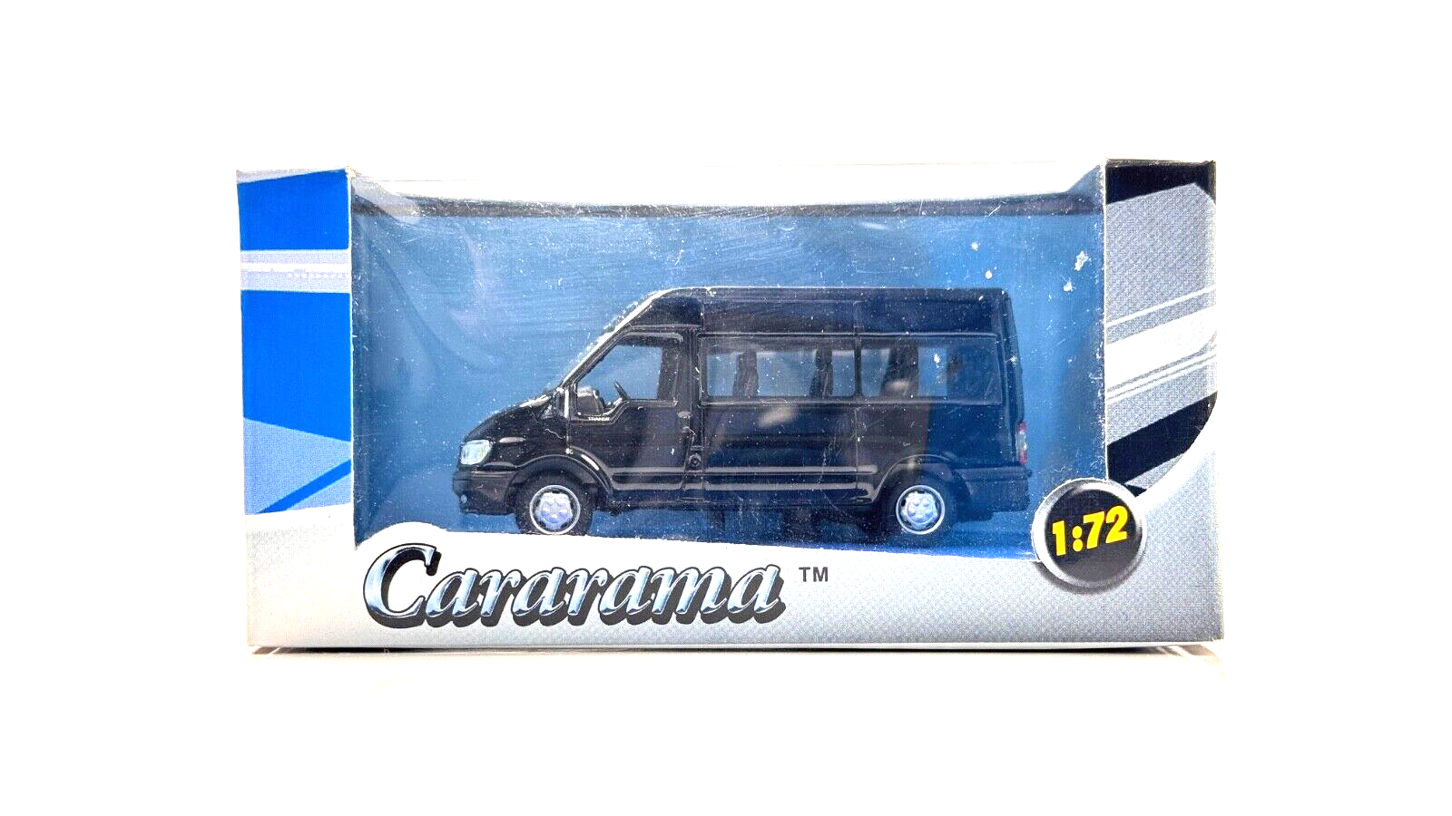 CARARAMA 1/72 SCALE - FORD TRANSIT MINIBUS BLACK - BOXED