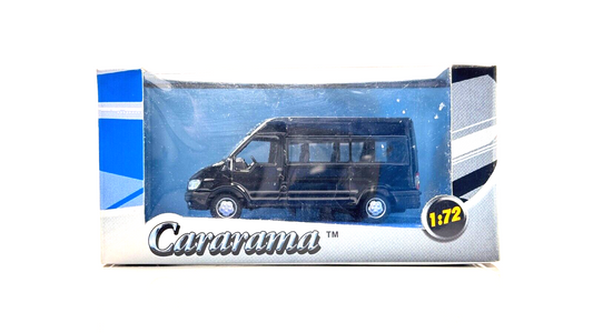 CARARAMA 1/72 SCALE - FORD TRANSIT MINIBUS BLACK - BOXED