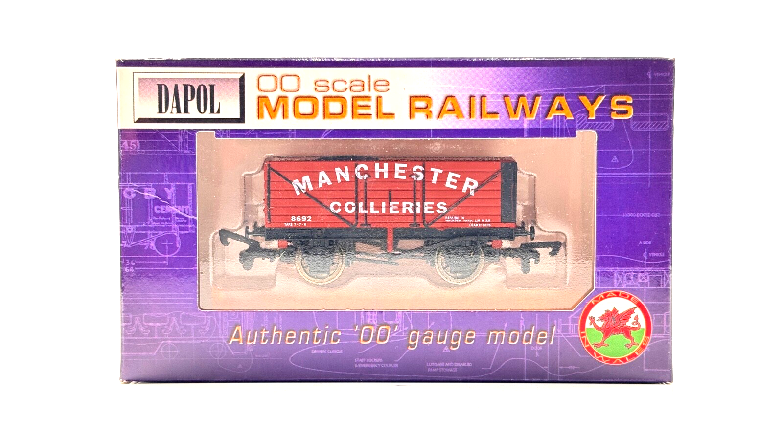 DAPOL 00 GAUGE - MANCHESTER COLLIERIES WALKDEW YARD WAGON 8692 (LIMITED EDITION)