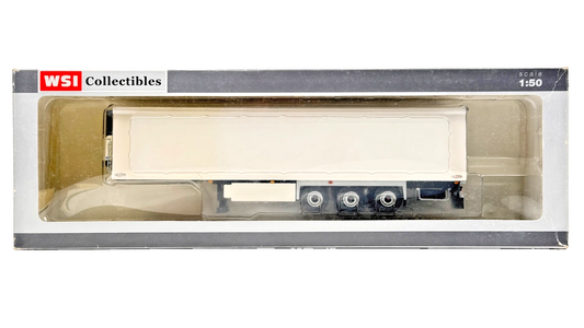 WSI 1/50 SCALE - 03-1073 - CURTAINSIDE TRAILER 3 AXLE PLAIN WHITE BOXED