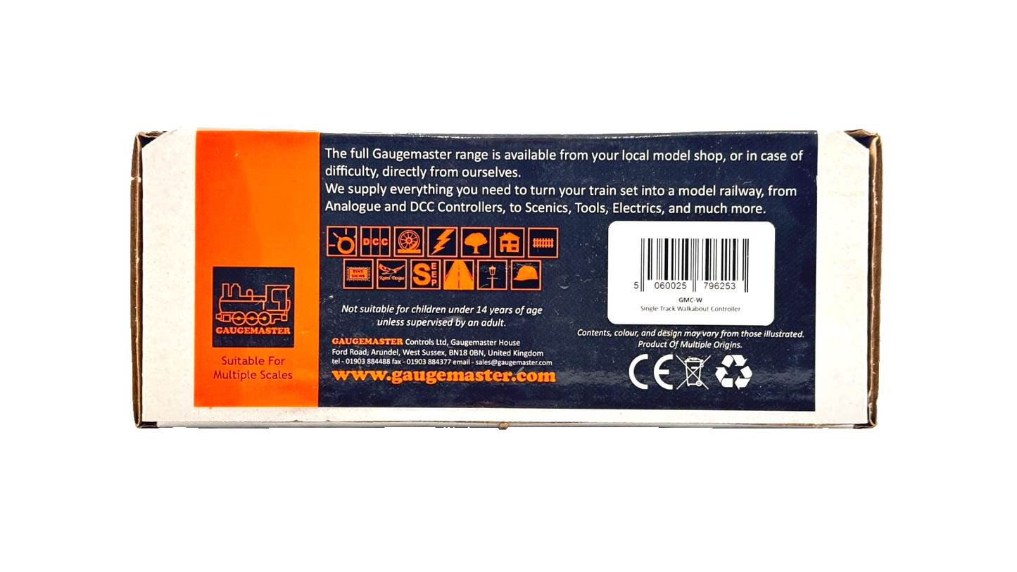 GAUGEMASTER MULTI SCALE - GMC-W - SINGLE TRACK WALKABOUT CONTROLLER - BOXED