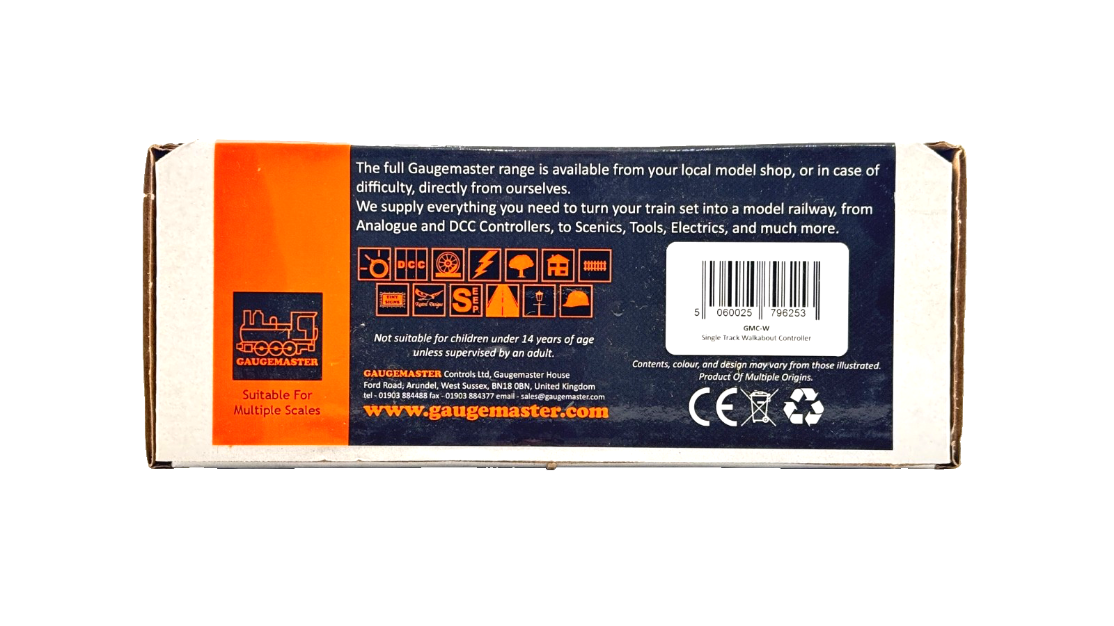 GAUGEMASTER MULTI SCALE - GMC-W - SINGLE TRACK WALKABOUT CONTROLLER - BOXED