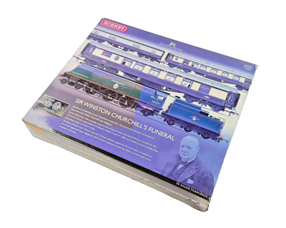 HORNBY 00 GAUGE - R3300 - SIR WINSTON CHURCHILL'S FUNERAL TRAIN PACK LTD EDITION