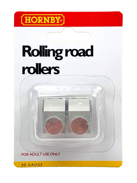 HORNBY 00 GAUGE - R8212 - ROLLING ROAD ROLLERS (PAIR) FOR USE WITH ROLLING ROAD